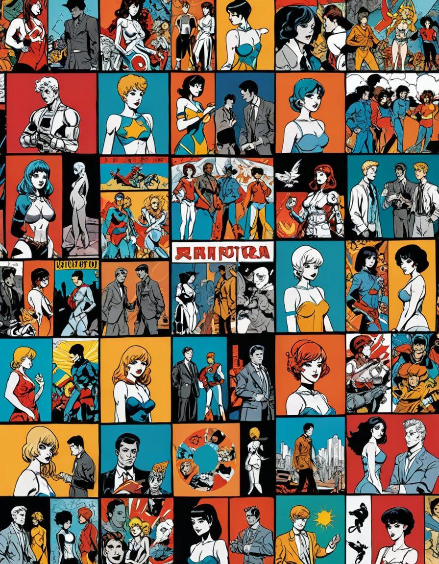 A dynamic collage featuring iconic scenes from classic hentai comics transitioning into modern animated styles, illustrating the evolution from hand-drawn panels to smooth animation. Include diverse characters in various artistic styles, with vibrant colors showcasing the contrast between retro and contemporary themes. The background includes a blend of comic book and animation elements, symbolizing the journey of adult media. retro-futuristic, expressive colors, detailed textures.