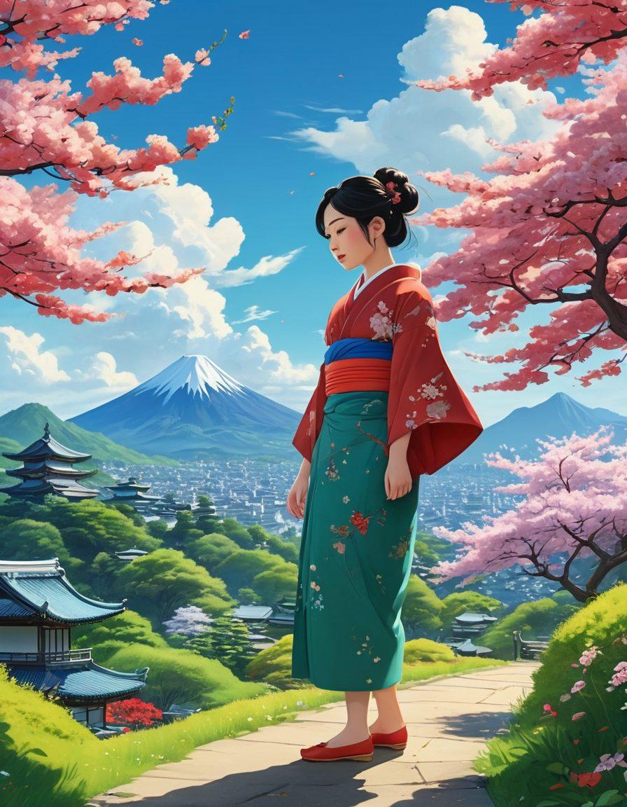 A vibrant and intriguing collage showcasing various styles of adult animation, blending elements of traditional Japanese art with modern digital aesthetics. Include iconic characters in dynamic poses, surrounded by whimsical and dreamlike backgrounds filled with playful motifs. Emphasize a rich color palette that captures the allure and creativity of the genre. Focus on enhancing the cultural roots and artistic expression within the animation. super-realistic. vibrant colors. dynamic composition.